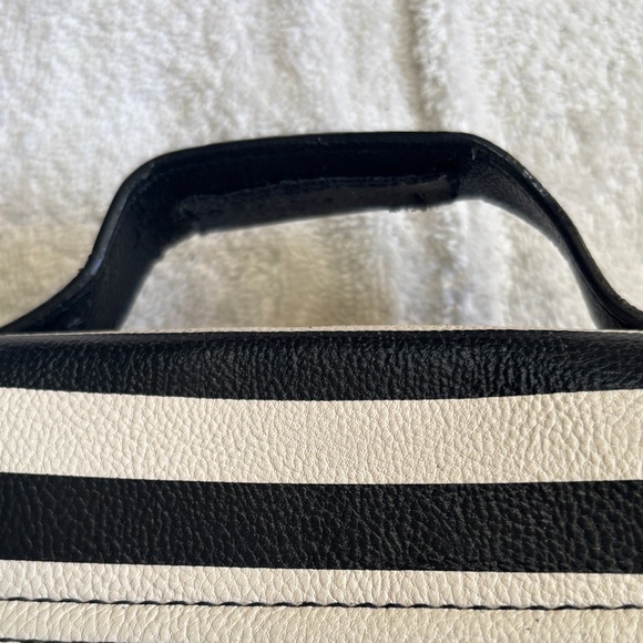 Betsey Johnson Black and White Striped Crossbody Bag - Picture 9 of 9